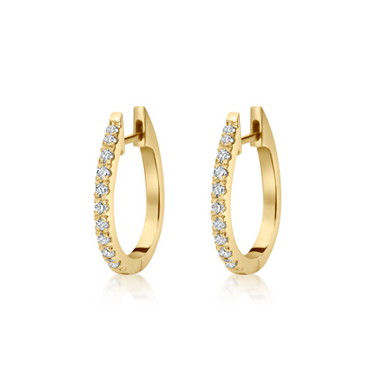 Remy Hoop Pave Diamond Huggies
