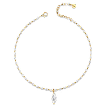 MARQUISE DROP NECKLACE