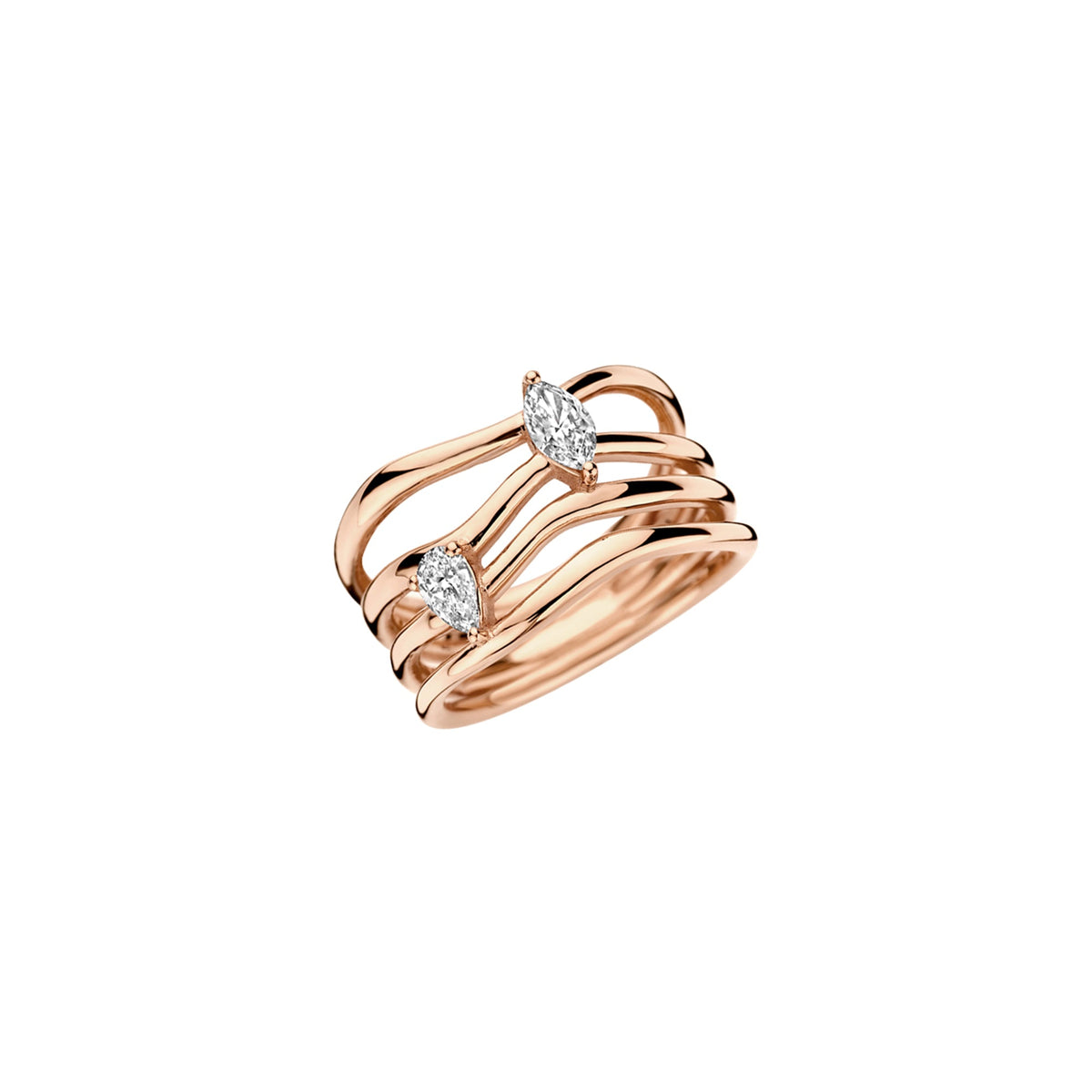 Strata Marquise Diamond Ring