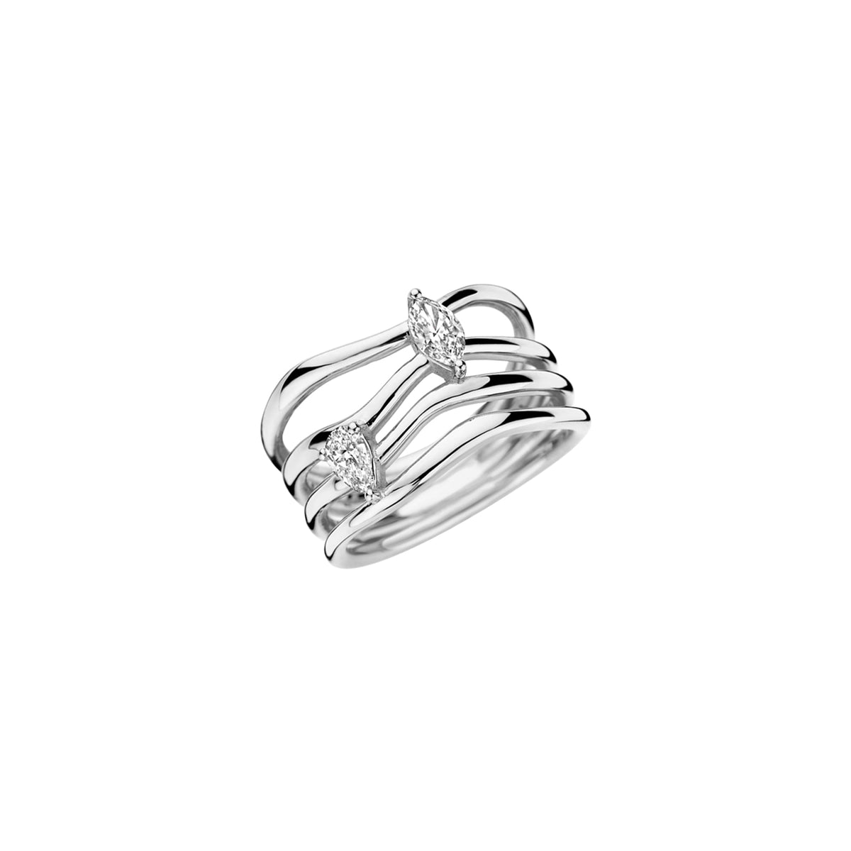 Strata Marquise Diamond Ring