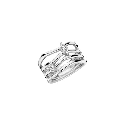Strata Marquise Diamond Ring