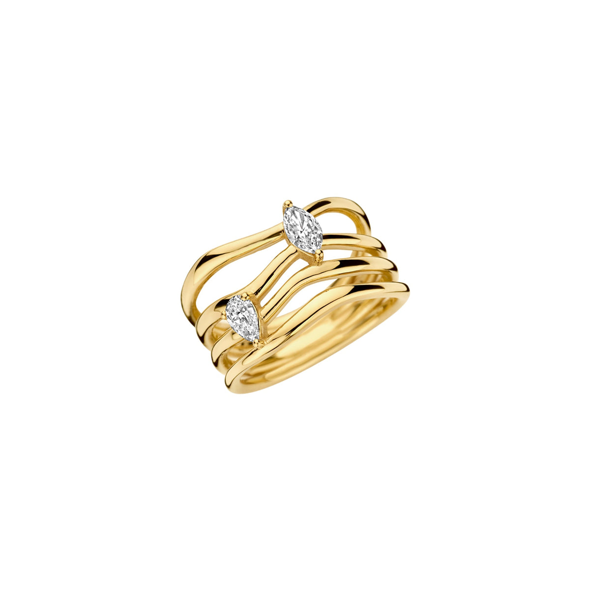 Strata Marquise Diamond Ring