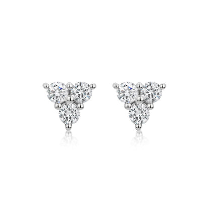 Trio Round Diamond Studs