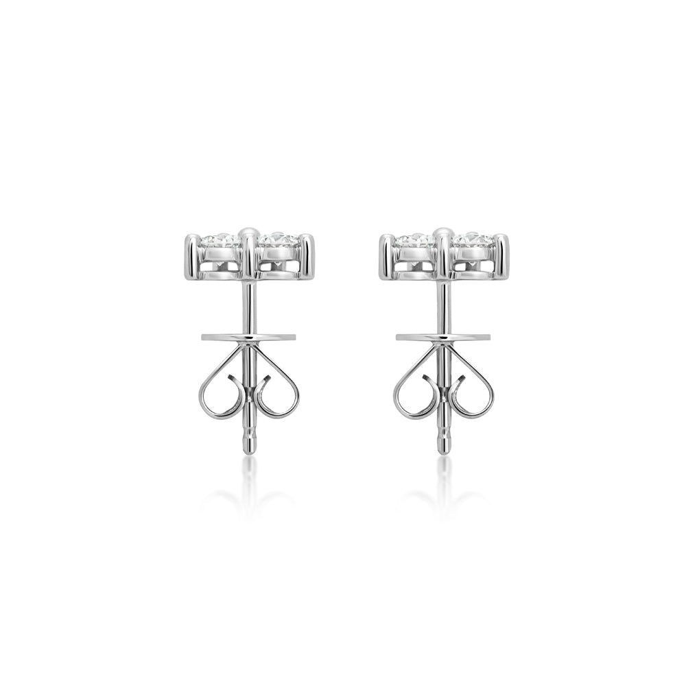 Trio Round Diamond Studs