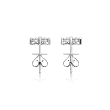 Trio Round Diamond Studs