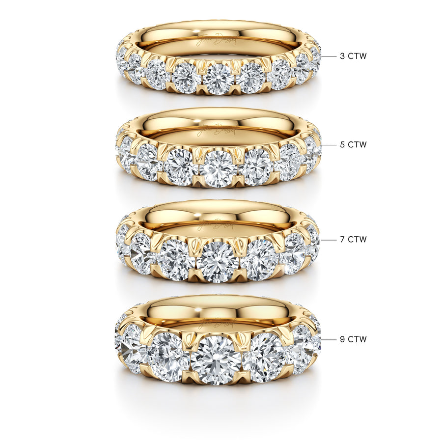Round Diamond Eternity Band 50 pointers