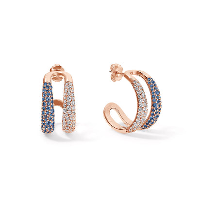 TIMELESS DIAMOND & SAPHIRE EARRINGS