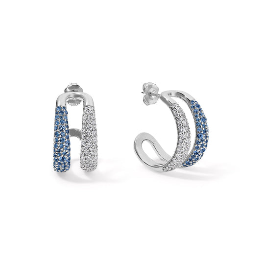 TIMELESS DIAMOND & SAPHIRE EARRINGS